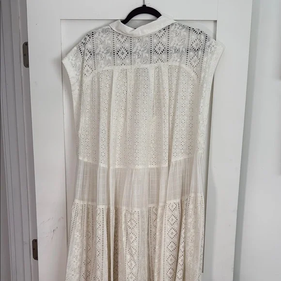 Free People White Eyelet Maxi Dress - Picture 3 of 4